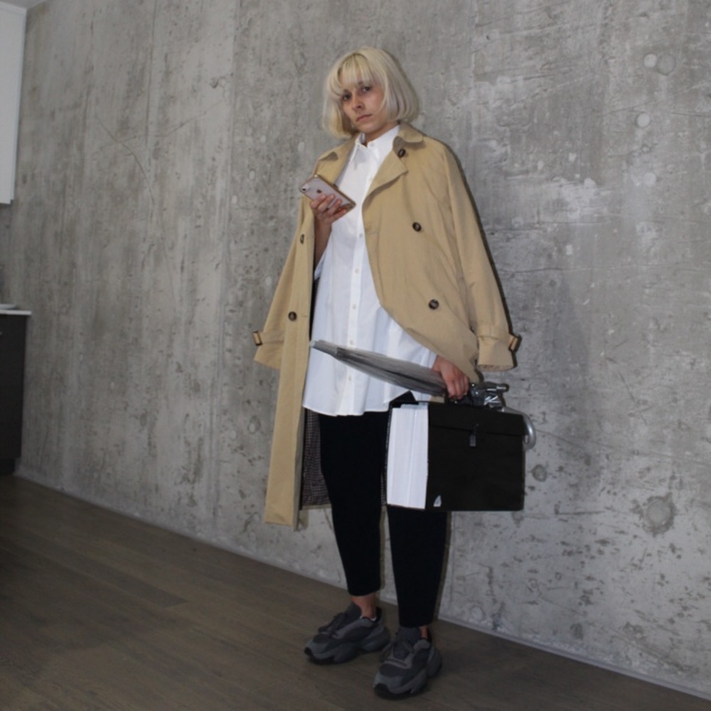 Zara camel brown spring trench coat